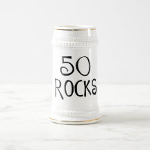 50th birthday gifts, 50 ROCKS Coffee Mugs