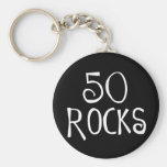 50th birthday gifts, 50 ROCKS Key Chain