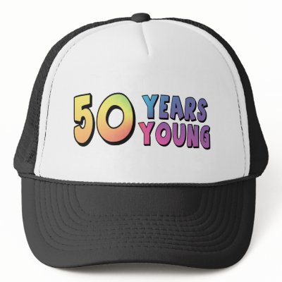 50th Birthday Gifts mesh hat
