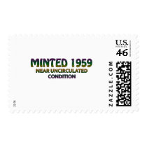 50th Birthday Gifts, Minted 1959! Stamp