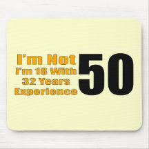 50th Birthday Gifts Mouse Mats