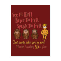 50th Birthday Gifts postcards by DesignsOutOfMind 50th Birthday Gifts postcards