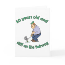 50th Birthday Golfer Gag Gift cards by birthdaygifts 50th Birthday Golfer Gag Gift cards