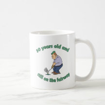50th Birthday Golfer Gag Gift Mugs