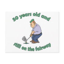 50th Birthday Golfer Gag Gift postcards by birthdaygifts 50th Birthday Golfer Gag Gift postcards