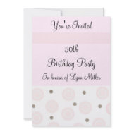50th Birthday invitation