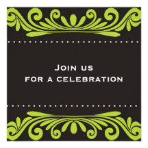 50th Birthday Invitation - Flourishes