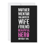 50th Birthday Invitation - Mom Volunteer Hero