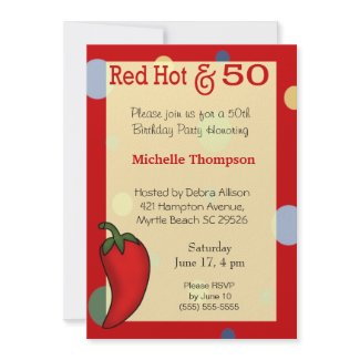 50th Birthday Invitations invitation