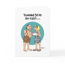 50th Birthday is Easy Greeting Cards