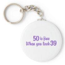 50th Birthday Keychains