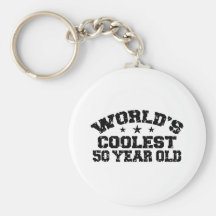 50th Birthday Keychain