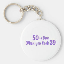 50th Birthday Keychains