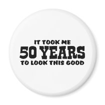 50th Birthday Refrigerator Magnet