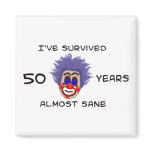 50th Birthday Refrigerator Magnet