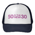 50th birthday mesh hats