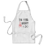 50th birthday Middle Finger Salute Aprons