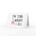 50th birthday Middle Finger Salute cards by 50thbirthdaygifts_ 50th birthday Middle Finger Salute cards