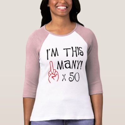 50th birthday Middle Finger Salute T Shirt