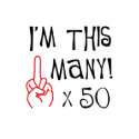 50th birthday Middle Finger Salute t-shirts by 50thbirthdaygifts_ 50th birthday Middle Finger Salute t-shirts