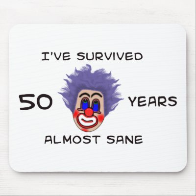 50th Birthday Mouse Pad by dafreejeff
