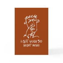 50th birthday Nose Picker, I got your 50! cards