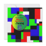 50th Birthday Party - Abstract Custom Invites