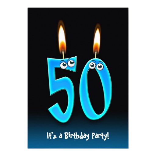 50th Birthday Party Cards