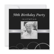 50th Birthday Party - Custom Photo Invitations invitation