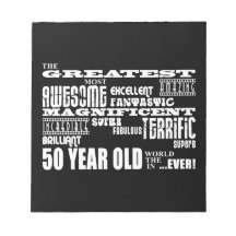 50th Birthday Party Greatest Fifty Year Old Memo Pad