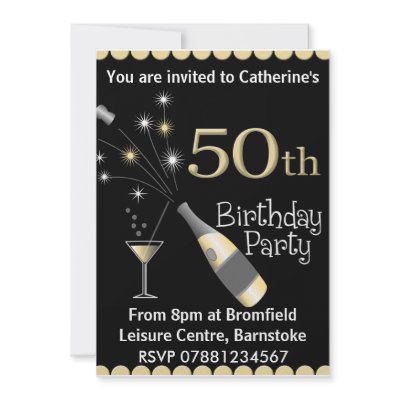 50th Birthday Party Invitation by stylishdesigns