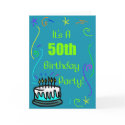 50th Birthday Party Invitation cards by freespiritdesigns 50th Birthday Party Invitation cards