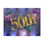 50th Birthday party invitation celebration Postcards