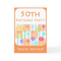 50th Birthday Party Invitation for Him cards