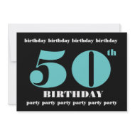 50th Birthday Party Invitation Template invitation