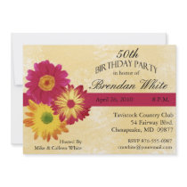 50th Birthday Party Invitations