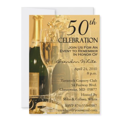 50th Birthday Party Invitations by NightSweatsDiva