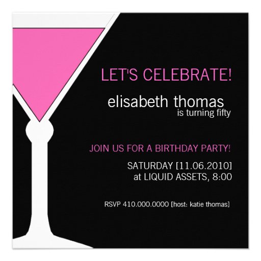 50th Birthday Party Invitations