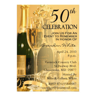 50th Birthday Party Invitations