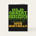 50th Birthday Party Invitations Greeting Card