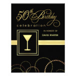 50th Birthday Party Invitations - Contemporary