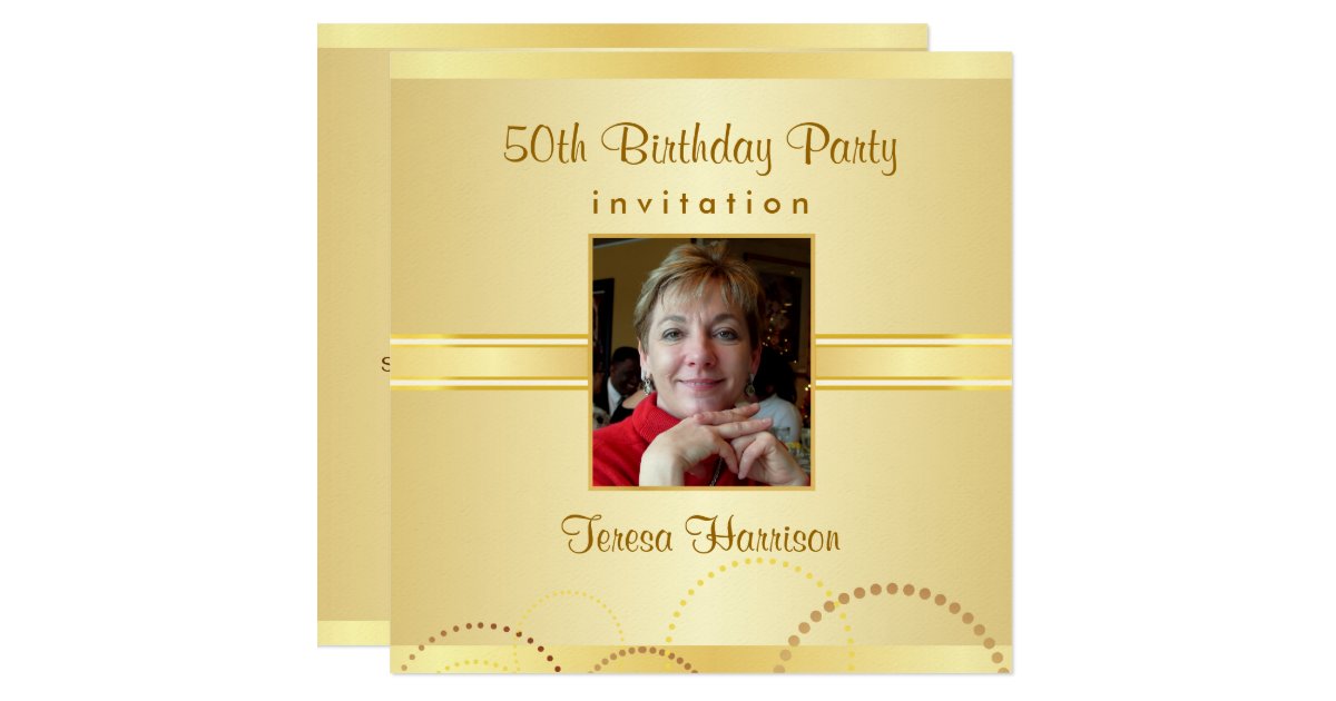 50th birthday party invitations create your own zazzle make your own 50th birthday invitations
