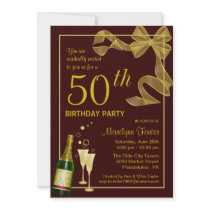 50th Birthday Party Invitations Customize the Year