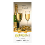 50th Birthday Party Invitations - Golden Birthday