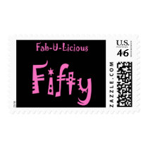 50th Birthday Party Invitations Stamps
