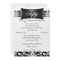 50th Birthday Party Personalized Invitation