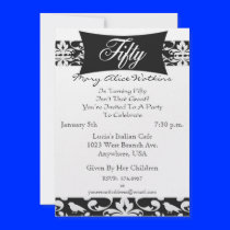 50th Birthday Party Personalized Invitation