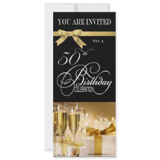 50th Birthday Party Personalized Invitation