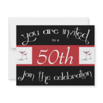 50th Birthday Party Personalized Invitation