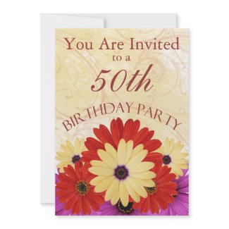 50th Birthday Party Personalized Invitation invitation